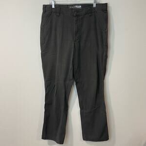 Carhartt Men's Rugged Flex Rigby Dungaree Pant Canvas Workwear Charcoal Grey 36